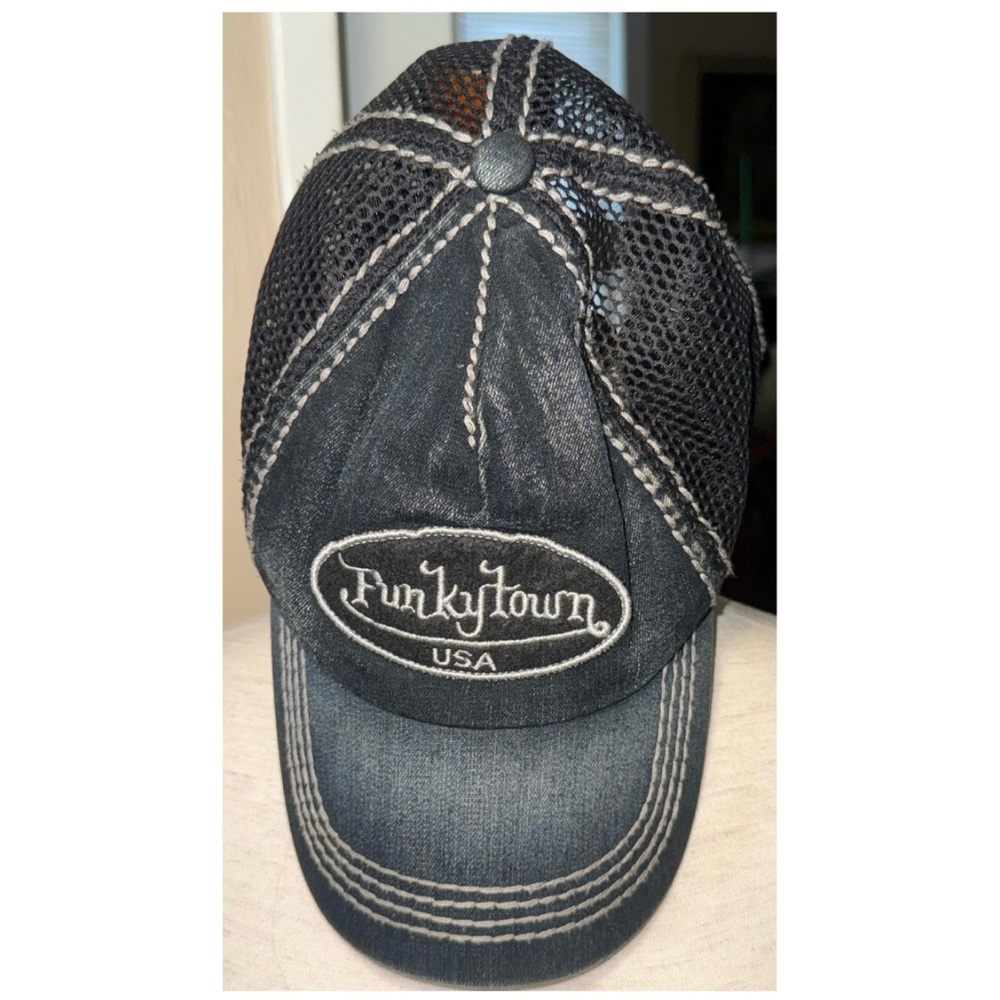 Y2K Fashion Trucker Hat Retro Denim | Throwback‎ Spring Outfit